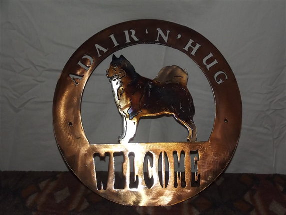 Malamute Welcome Sign